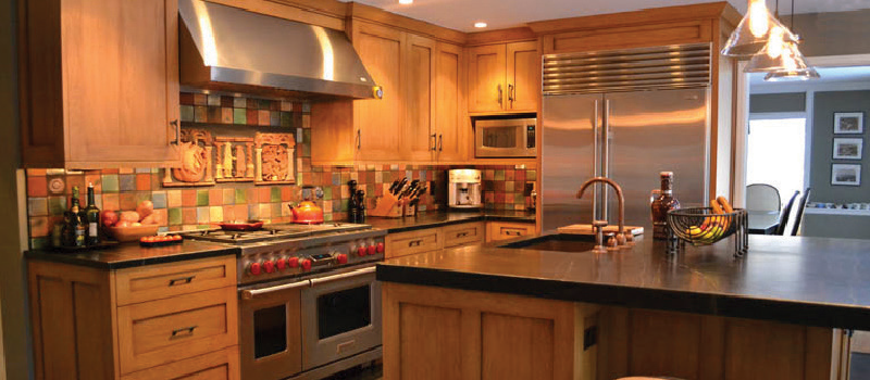 Kitchen remodel by Steve Ostien Carpentry with new cabinetry and countertops